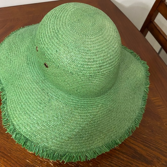 Green summer hat - Picture 6 of 7